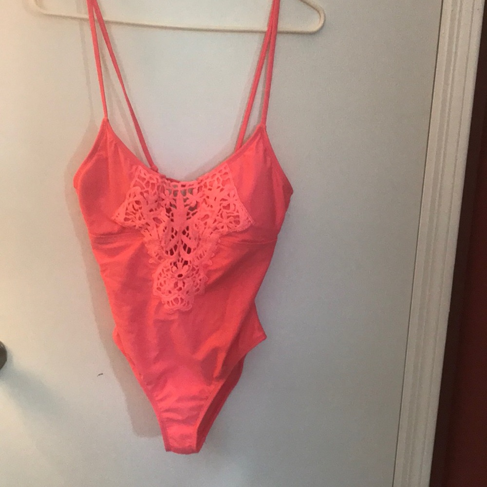 NWOT. Marilyn Monroe pink one piece bathing suit.